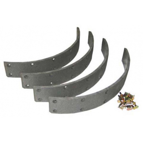 Bremsebelgnings-st, 50X195X6mm. Bukh403 med denne model bremser. St med nitter, til 4 sko.