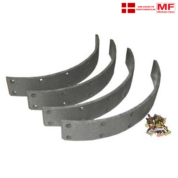 Bremsebelgnings-st, 50X195X6mm. Bukh403 med denne model bremser. St med nitter, til 4 sko.