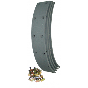 Bremsebelgnings-st, 41X274mm. Bukh452-modeller. St med nitter, til 4 sko.