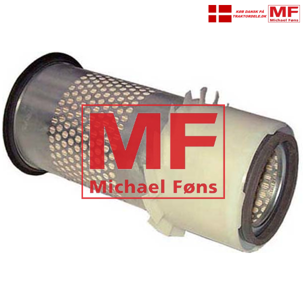 Luftfilter-element, IH 444. Lngde 260mm, 104, plastvinger er 130mm