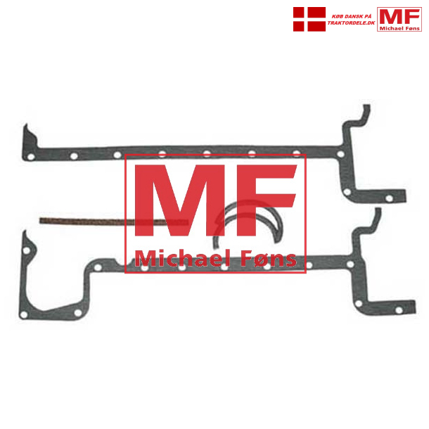Bundkars-pakning med korkstrimmel og paksnore, Fordson Major, Power-Major og Super-Major