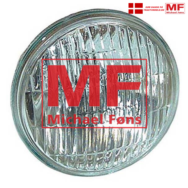 Forlygte-enhed 4", Sealed-Beam. Med grovternet mnster i glas. USA-type