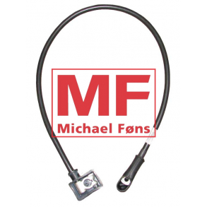 Batterikabel ned til rel, med plus-polsko. MF35B og MF135Benzin