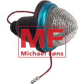 Skrmlygte, hvid-. Til firkantede bagskrme p MF135, MF165, MF175-188 