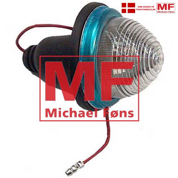 Skrmlygte, hvid-. Til firkantede bagskrme p MF135, MF165, MF175-188 