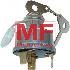 Startkontakt med 16mm hals og 2 ngler. Alle MF165-MF175 etc. med dieselmotor og dynamo-anlg.