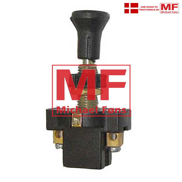 Trk-tryk kontakt med 8mm hals. Til arbejdslygter etc.