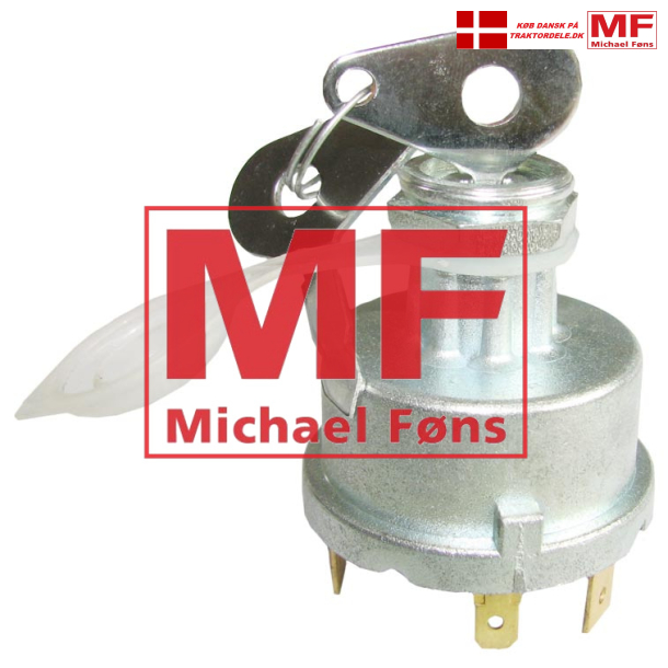 Startkontakt med 2 ngler. 0-1-H-HS. Alle MF og DB med dieselmotor og vekselstrmsgenerator-anlg.