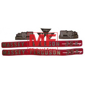 Hjlmtransfers-st, Massey-Ferguson MF35X, rg. 1963+1964. Topkvalitet, 5 dele i st