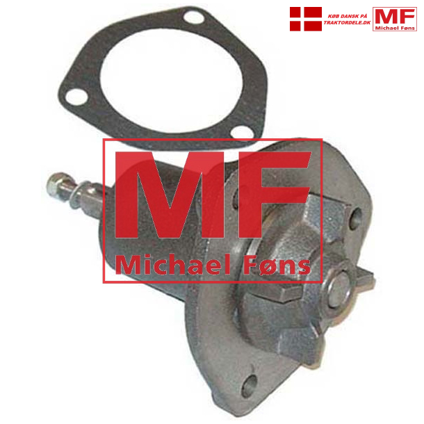 Vandpumpe m. pakning, og nav monteret korrekt. Standard-motorer, Benzin og Diesel. MF og Dexta 