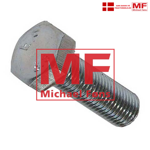 Boltest til starter-montering, Benzin-motorer i MF35 og Ferguson. 2 st originale bolte+fjederskiver