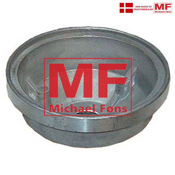Dieselfilter-alubundskl med midthul. CAV med gennemgende bolt.