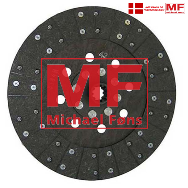 PTO-koblingsplade i topkvalitet, 12tommer. David-Brown 1210, 1410, 1490, 1494 m.fl.