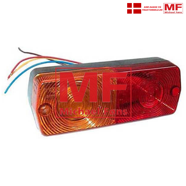 Baglygte-st med prer, 60gr. baghusvinkel. MF500-serie og MF135-265 med Franske skrme