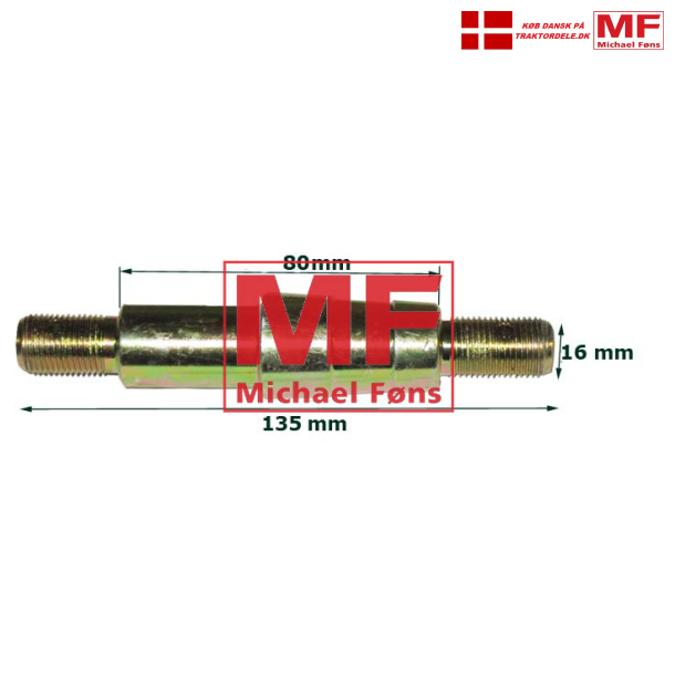Liftarms-fstebolt med inderste mtrik+split. Kategori1 p MF35 og MF135, samt Ferguson fra 325001