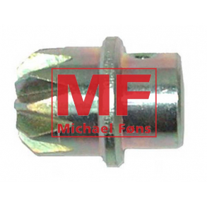 Tandhjul med nitte, til vinkelgear i justerbar spindel, MF135-MF240-MF550