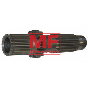 Bundaksel inkl. nleleje, nederst i gearkasse p MF35X og op.... Med 15tnder og 17 spliner