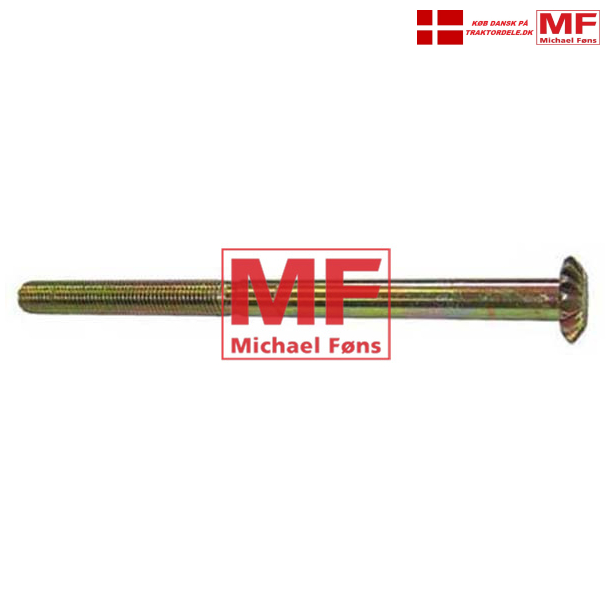 Gevindspindel til justerbar spindel. Lgd. 295mm+tandhjul. MF135 med store hjul, MF65ND