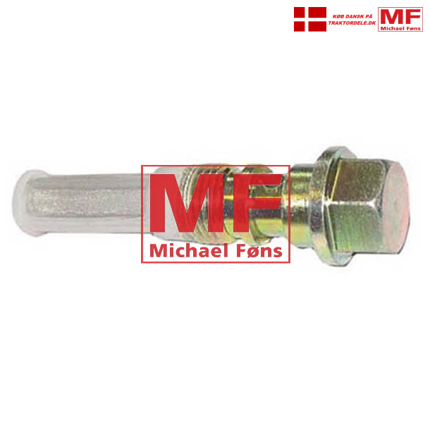 Petroleumshane-banjobolt med filter og ttninger. Ferguson med dobbelt-tank.