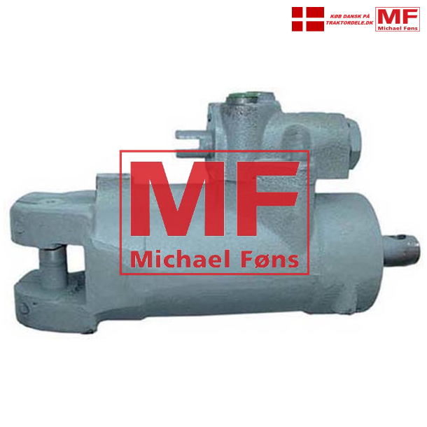 Servostyrings-cylinder, komplet med ventil. Massey-Ferguson MF65