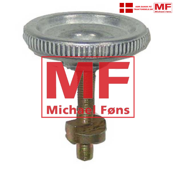 Liftkvadrant-stopskrue med gul-kromateret metalhoved. MF100-linie