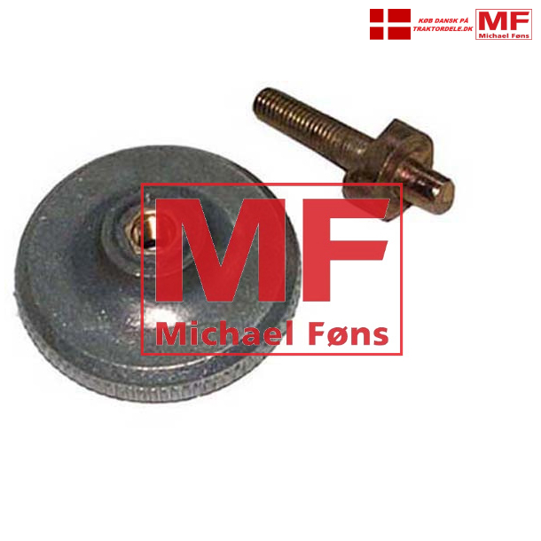 Liftkvadrant-stopskrue med let-metalhoved. MF35-65 samt100-linie