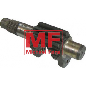 Styrearms-aksel, Venstre side, MF35+MF135. Ny forbedret type. Leveres med kugle+tap.