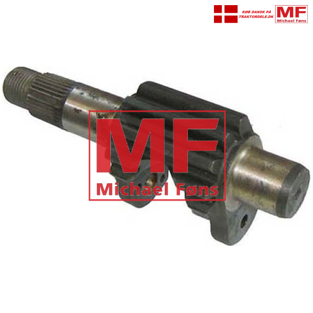 Styrearms-aksel, Venstre side, MF35+MF135. Ny forbedret type. Leveres med kugle+tap.