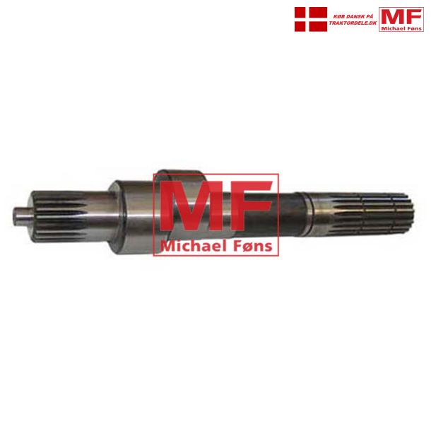 NOS-del: Liftpumpe-aksel, MF35-65, samt MF135-165-175-178. Med 10 spliner, gl type til rg1965.