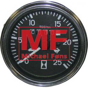 Traktormeter, MF565-575-590-595. Krer med uret rundt