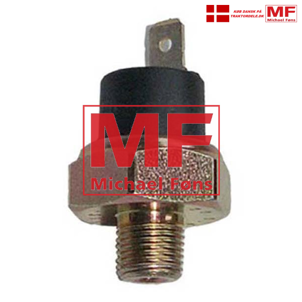 Olietryks-indikator i blok, Fordson Dexta, Bukh og David-Brown. Gevind 1/8RG= ca10mm