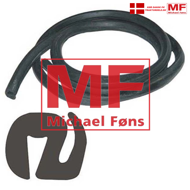 Rudeliste, S-profil. Til 5mm glas-tykkelse. 15X23mm gods. 4 meters rulle.