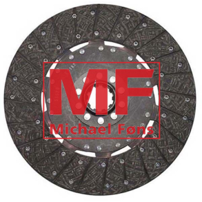 Koblingsplade, 330x8,5mm tyk. Nav med Z10. Til modeller med 13tommers enkeltkobling.