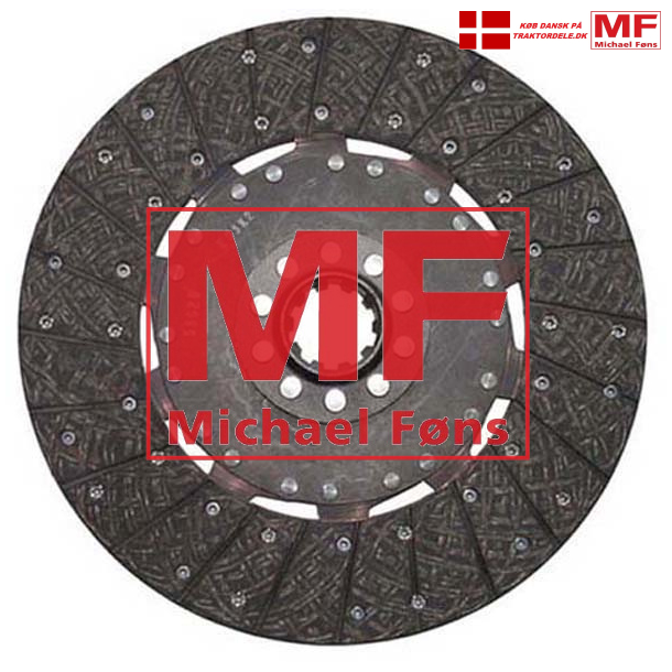 Koblingsplade, 330x8,5mm tyk. Nav med Z10. Til modeller med 13tommers enkeltkobling.