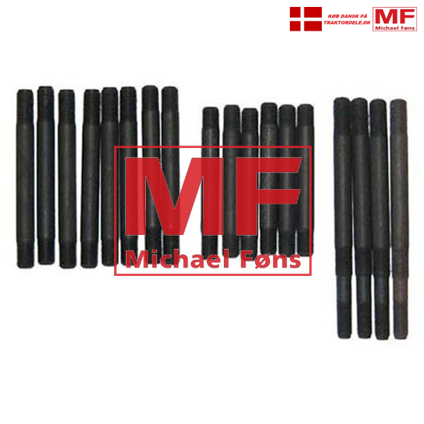 Topstyks-boltest med mtrikker, 15 stk. Perkins A3-motorer.