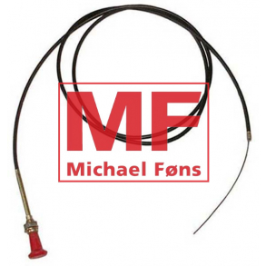 Stopkabel med rund rd knop, Fordson Dexta og Major