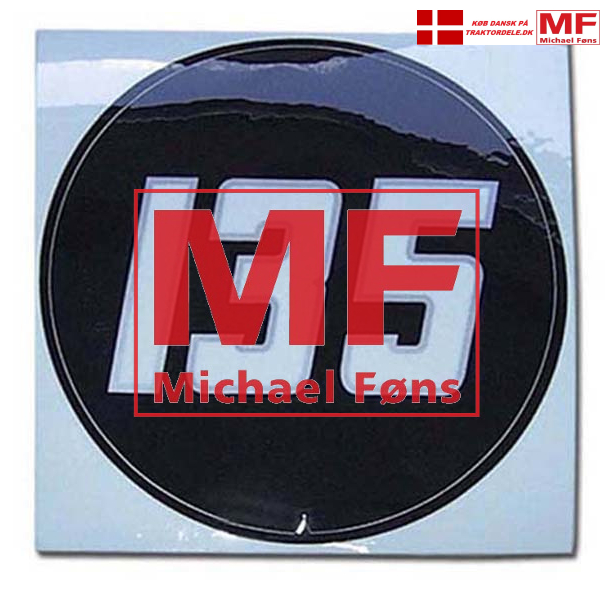 Label, rundt "135" til plast-medalion p MF135. Stk-pris