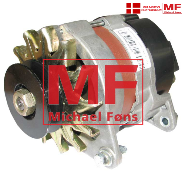 Vekselstrms-generator med korrekt remskive, til MF35 med 4-cyl dieselmotor