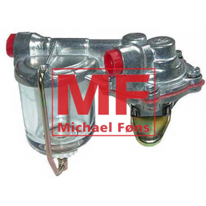 Fdepumpe m. pakning. OK kvalitet pumpe med slamglas. MF35/3 og MF135. Til 2-bolts montage