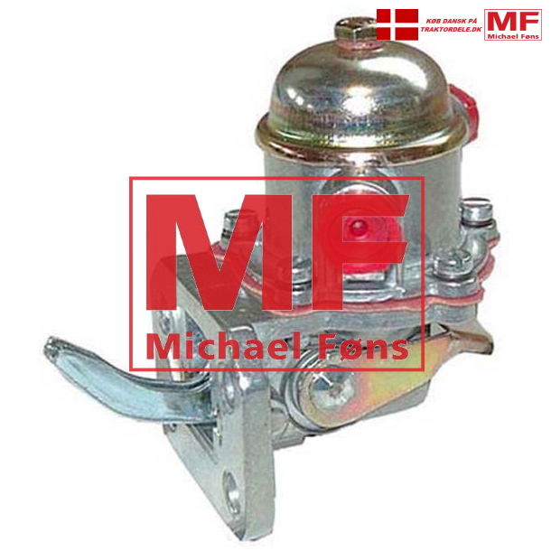 Fdepumpe med 4-bolts-montage og studser overfor hinanden. MF165-185-188-575-590 m.fl.