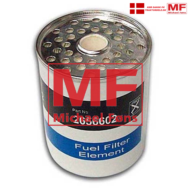 Dieselfilterelement, 136mm lang type til Perkins V8 i MF1155 og MF760 m.fl.