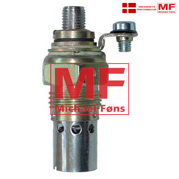 Forvarme-spiral med 20,5mm gevind og skrue-terminal, MF35/23C diesel og frste rgange MF65 Mark1.
