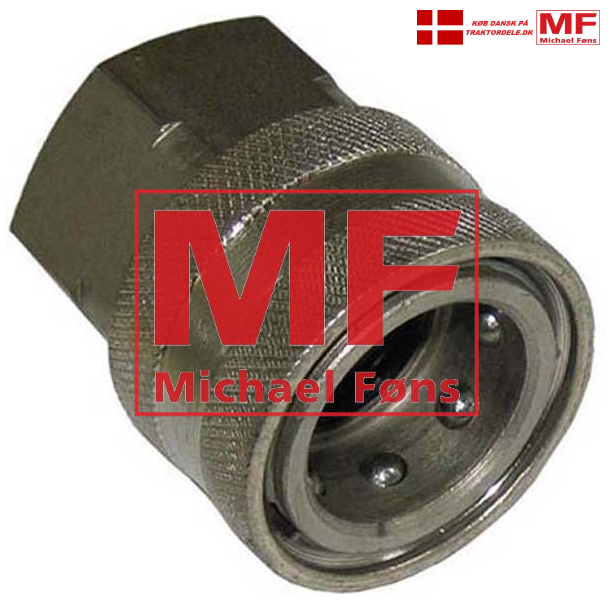 Hydraulik-lynkobling, hun-del, med 1/2 RG