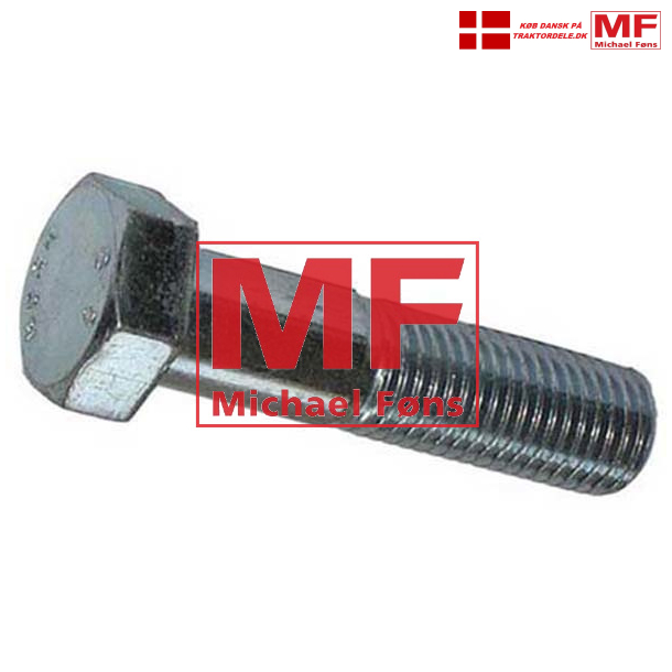 Lftegaffel-bolt, ca. 80mm lang, med 2 mtrikker, 5/8UNF. MF135-240-550