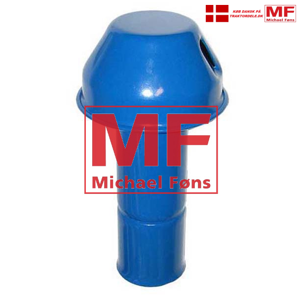 Luftindsugnings-hat til Fordson Major og Power-Major, bl. 58mm hul. Lngde 170mm op til hat.