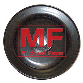 Dynamo-remskive 108mm, i plade med i-svejst nav. MF med dieselmotor, samt Fordson Major-er.