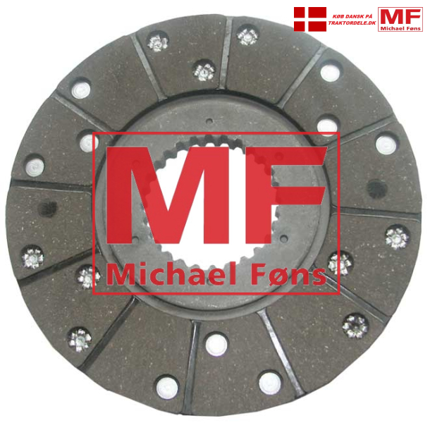 Bremseskive 180X12,5mm Massey-Ferguson MF165, MF175, MF178 og MF65 af alle typer, ogs industri