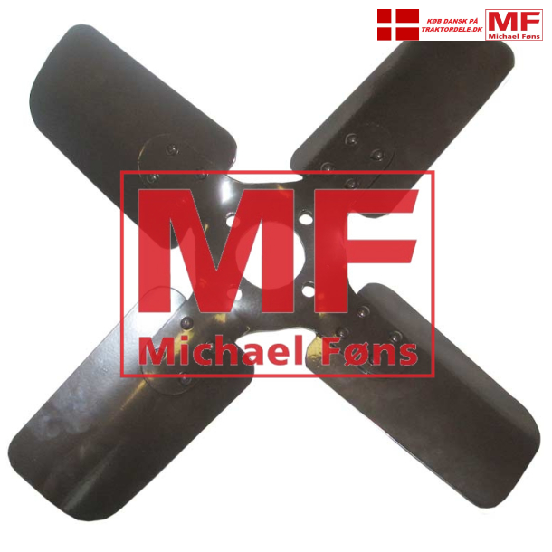 Ventilator-mlle, 4-bladet, Fordson Dexta/Super-Dexta diesel