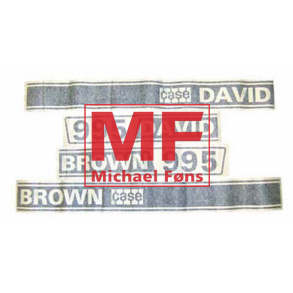 Transfers-st, Case David-Brown 995 Selectamatic. Hvid p sort bund. Mont. p brefolie.