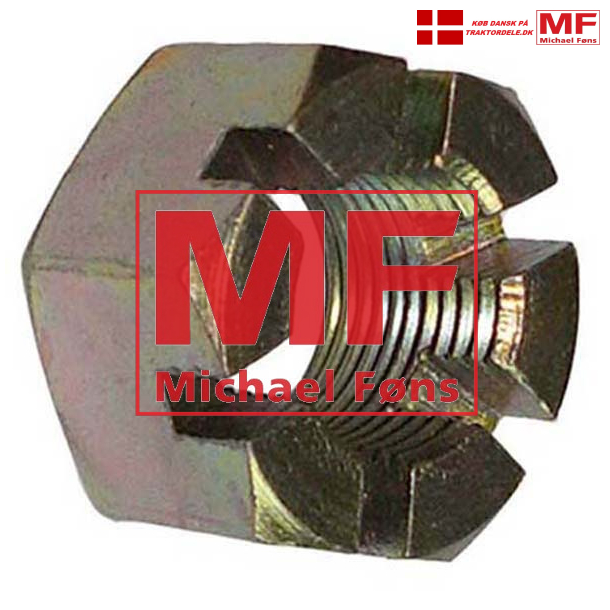 Kronemtrik til forhjuls-spindel, 3/4UNF